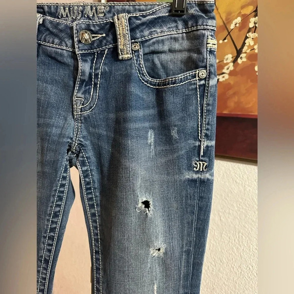 Miss Me distressed/rigged jeans size 27/33 - Picture 9 of 13